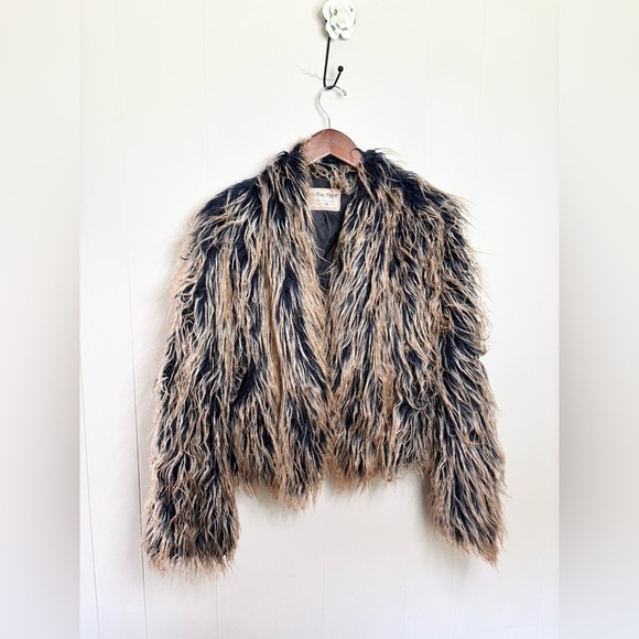 Free people we the free Ombre All Night Fur Jacket size XS - Picture 3 of 8